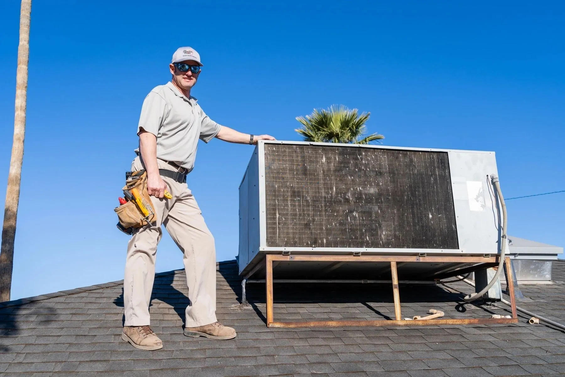Rooftop & HVAC. Roof condition, mounts, drainage